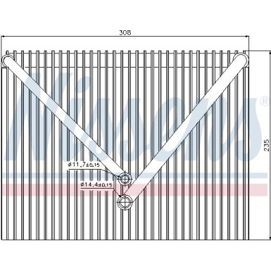 Nissens | Verdampfer, Klimaanlage | 92257