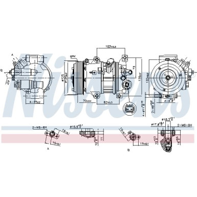 Nissens | Kompressor, Klimaanlage | 890650