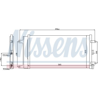 Nissens | Kondensator, Klimaanlage | 940061