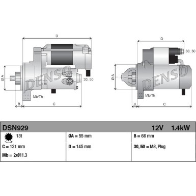 Denso | Starter | DSN929