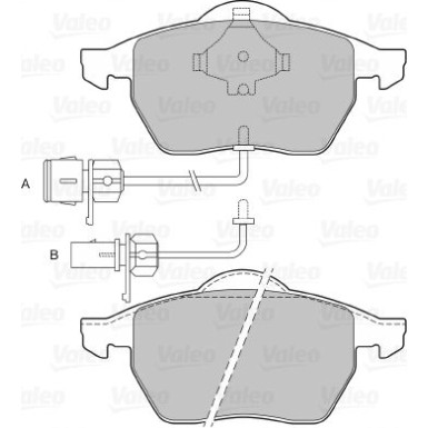 Valeo | Bremsbelagsatz, Scheibenbremse | 598067