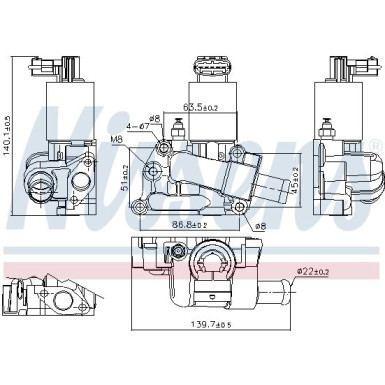 Nissens | AGR-Ventil | 98204