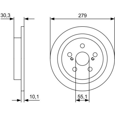 BOSCH | Bremsscheibe | 0 986 479 D35