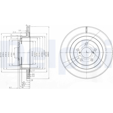 Delphi | Bremsscheibe | BG3931