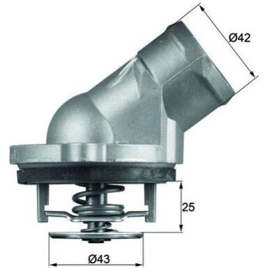 Mahle | Thermostat, Kühlmittel | TI 45 87D