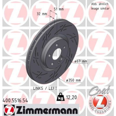 Zimmermann | Bremsscheibe | 400.5516.54