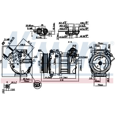 Nissens | Kompressor, Klimaanlage | 890123