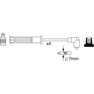 BOSCH | Zündleitungssatz | 0 986 357 253