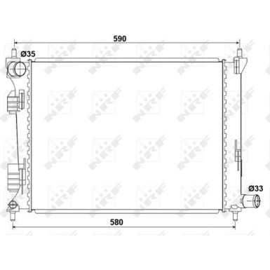 NRF | Kühler, Motorkühlung | 53166
