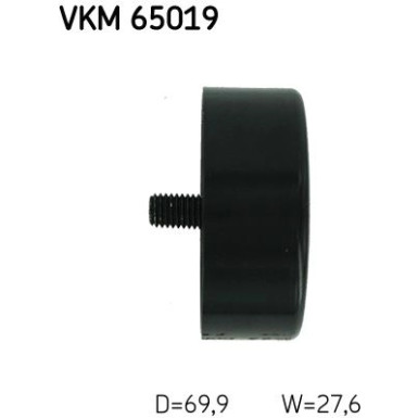 SKF | Umlenk-/Führungsrolle, Keilrippenriemen | VKM 65019