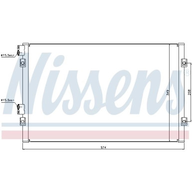 Nissens | Kondensator, Klimaanlage | 94555