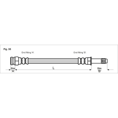 Metzger | Bremsschlauch | 4112522