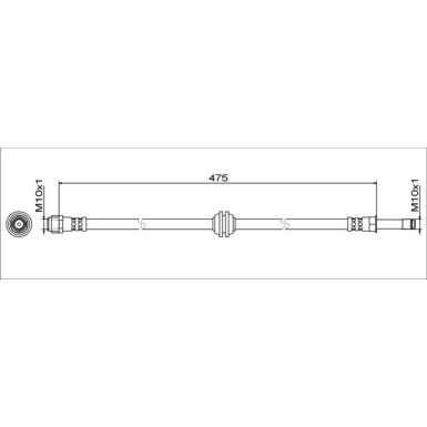 Metzger | Bremsschlauch | 4111773