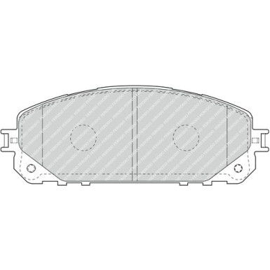 Ferodo | Bremsbelagsatz, Scheibenbremse | FDB4882