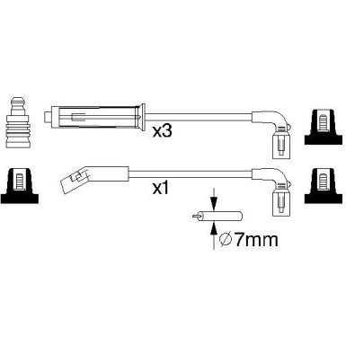 BOSCH | Zündleitungssatz | 0 986 356 980