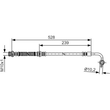 BOSCH | Bremsschlauch | 1 987 481 B27