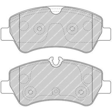 Ferodo | Bremsbelagsatz, Scheibenbremse | FVR5075