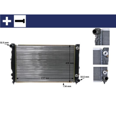 Mahle | Kühler, Motorkühlung | CR 648 000S