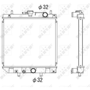 NRF | Kühler, Motorkühlung | 53276
