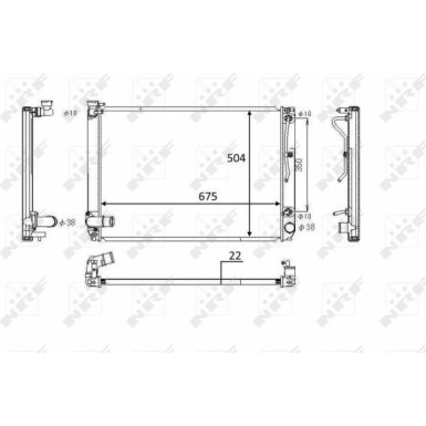 NRF | Kühler, Motorkühlung | 58391