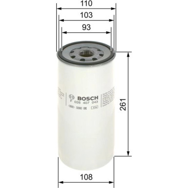 BOSCH F 026 407 043 Ölfilter