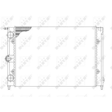 NRF | Kühler, Motorkühlung | 58697