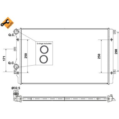 NRF | Kühler, Motorkühlung | 53406