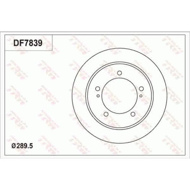 TRW | Bremsscheibe | DF7839