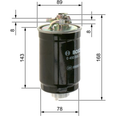 BOSCH | Kraftstofffilter | 0 450 906 274