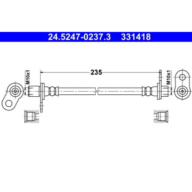 ATE | Bremsschlauch | 24.5247-0237.3