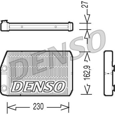 Denso | Wärmetauscher, Innenraumheizung | DRR09034