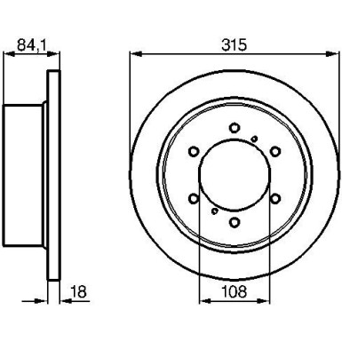 BOSCH | Bremsscheibe | 0 986 478 713