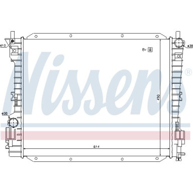 Nissens | Kühler, Motorkühlung | 69222