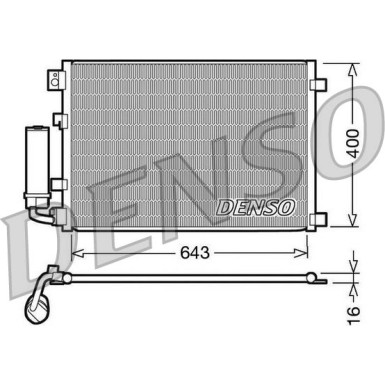 Denso | Kondensator, Klimaanlage | DCN46002