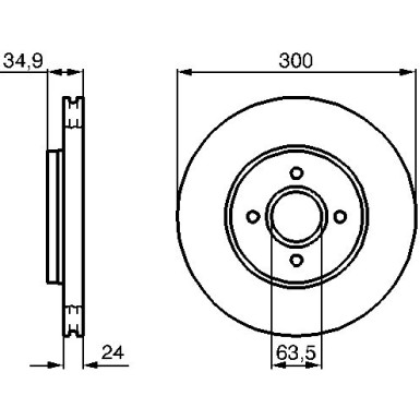 BOSCH | Bremsscheibe | 0 986 479 048