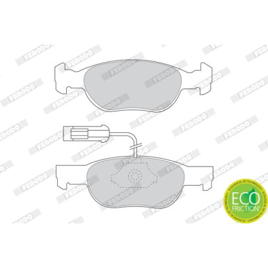 Ferodo | Bremsbelagsatz, Scheibenbremse | FDB1040