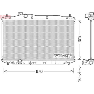 Denso | Kühler, Motorkühlung | DRM40040