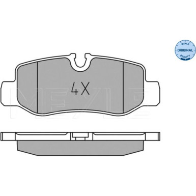 Meyle | Bremsbelagsatz, Scheibenbremse | 025 221 0118