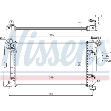 Nissens | Kühler, Motorkühlung | 646321