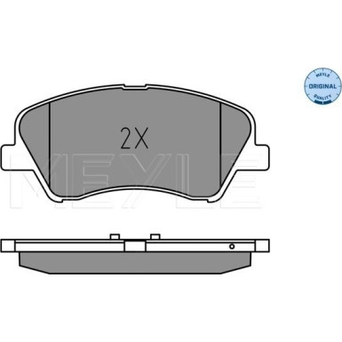 Meyle | Bremsbelagsatz, Scheibenbremse | 025 222 2818