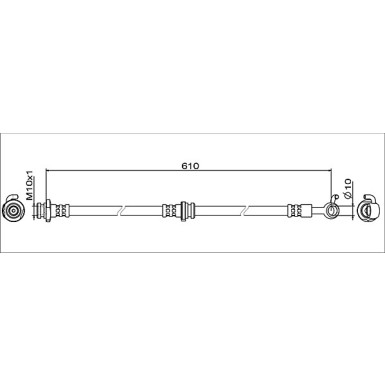 Metzger | Bremsschlauch | 4111960