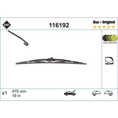 SWF | Wischblatt | Scheibenwischer | 116192