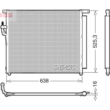 Denso | Kondensator, Klimaanlage | DCN10049