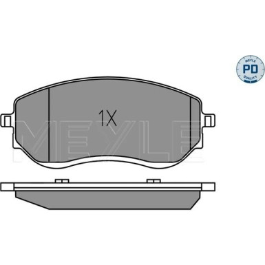 Meyle | Bremsbelagsatz, Scheibenbremse | 025 226 6021/PD