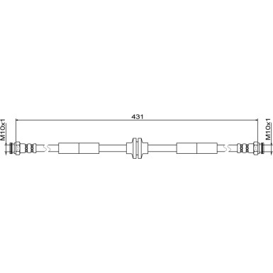 Metzger | Bremsschlauch | 4111804