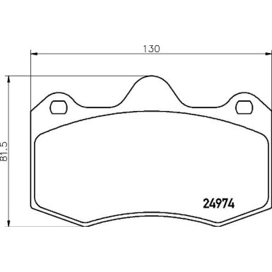 Brembo | Bremsbelagsatz, Scheibenbremse | P 85 134