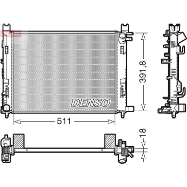 Denso | Kühler, Motorkühlung | DRM37002