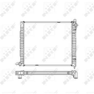 NRF | Kühler, Motorkühlung | 55445