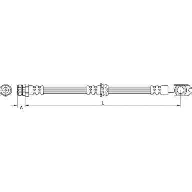 Metzger | Bremsschlauch | 4111539