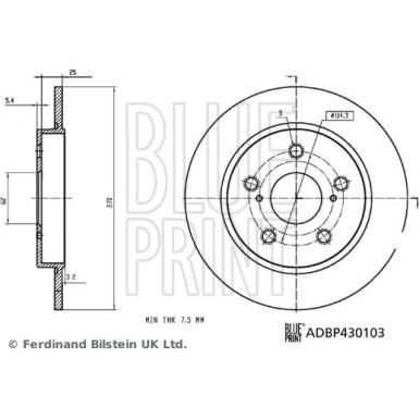 Blue Print | Bremsscheibe | ADBP430103